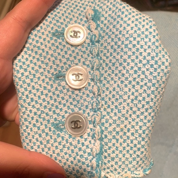 Chanel 1997 Micro Check Tweed Skirt Suit (fits like modern day size 8) - Picture 7 of 14